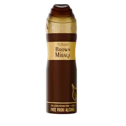 Al-Nuaim Men Set Of 2 Brown Mirage Non Alcoholic Deodorant -200 ml Each image 4