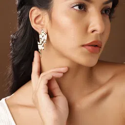 Priyaasi Gold-Plated Contemporary Studs-image-99