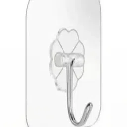 agarwalhardwareandplywood Set Of 10 White Textured Adhesive Wall Hooks image 3