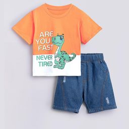 hopscotch 2-Pc Pure Cotton T-shirt & Shorts-picture-33
