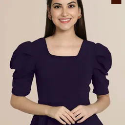 Mast & Harbour Pack of 2 Square Neck Puff Sleeve Top-picture-28