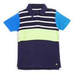 Cherry Crumble Boys Striped Polo Collar Short Sleeves T-shirt-picture-19