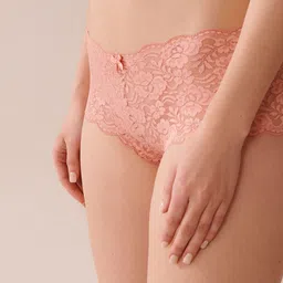 La Vie en Rose Women Self-Design Lace Bikini Briefs-image-59