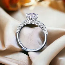Jewels Galaxy Silver-Plated American Diamond Stone Studded Adjustable Finger Ring-image-50