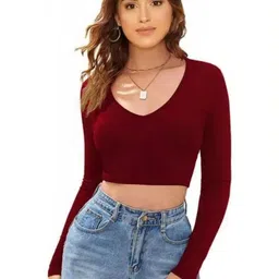 Absorbing Crepe Crop Top-picture-46