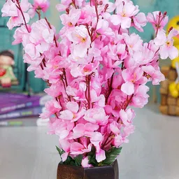Dekorly Pink Plastic Artificial Flowers & Plants Without Pot-picture-26