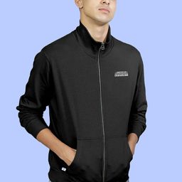 FTX Men Fleece Bomber with Patchwork Jacket-picture-3