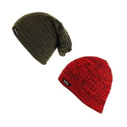 hupshy Men Pack Of 2 Self Design Acrylic Beanie-picture-30