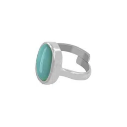 elitemart Silver-Plated Alloy Turquoise Finger Ring-image-61