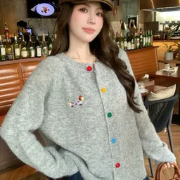 StyleCast Women Round Neck Long Sleeves Cardigan-picture-22