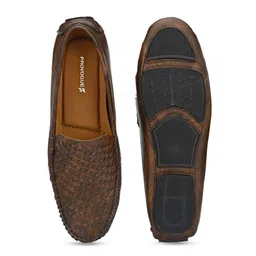 Provogue Men Textured Slip-On Casual Loafers image 4