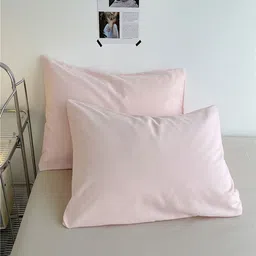 JC HOME Khaki & Pink AC Room Double Queen Bedding Set image 2