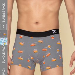 XYXX Surf Intellifresh Pack Of 2 Combed Cotton Printed Ribbed Trunks XYTRNK2PCKN651-picture-13