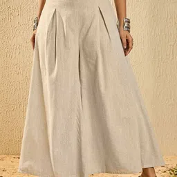 InWeave Women Flared Handloom Ethnic Palazzos-picture-20