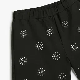 Koton Girls Conversational Printed Regular Fit Slip-On Shorts image 2