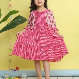 Here&Now X Kinder Kids Girls Print A-Line Dress-picture-54