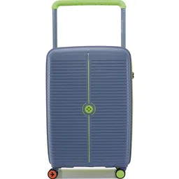 Nasher Miles Unisex Dubai Polypropylene Medium Grey & Green Trolley Bag - 24 Inch (65 cm)-picture-16