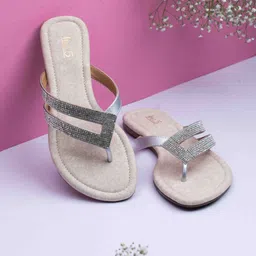 Inc 5 Women Embellished Ethnic Fashion T-Strap Flats-picture-46