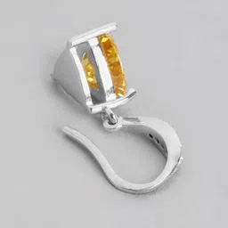 DressBerry Rhodium-Plated Brass Cubic Zirconia Drop Earrings image 4