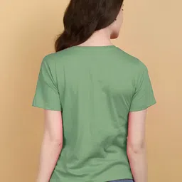 LECOWAR Typography Printed Round Neck T-shirt image 2