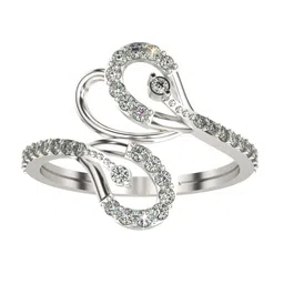 VALANOVA 14K White Gold Diamond Studded Ring 2.17 g-image-44