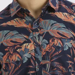 ROCKING SWAMY Men Floral Printed Regular Fit Spread Collar Casual Shirt image 3