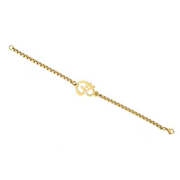 Voylla Men Brass Handcrafted Gold-Plated Charm Bracelet image 4