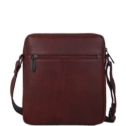 WildHorn Men Leather Textured Crossbody Sling Messenger Bag image 5