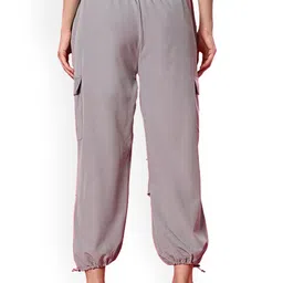 Funday Fashion Women Solid Cargos Trousers image 3