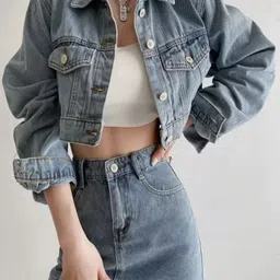 LILY BUDS Women Washed Biker Jacket-picture-37