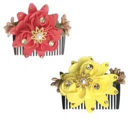 GADINFASHION Women Set of 2 Comb Pin image 3