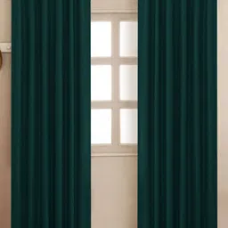 HOMEMONDE Green 2 Pieces Black Out Window Curtains-image-22