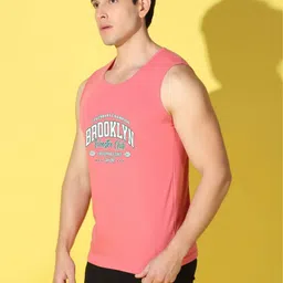 WOOSTRO Men Pack of 2 Typography Printed Round Neck Cotton Slim Fit T-shirts image 4