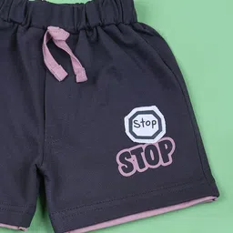 V-Mart Infants Printed Pure Cotton T-shirt With Shorts image 4