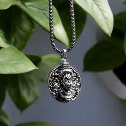 J.S ENTERPRISES Oval Pendants with Chains-picture-30