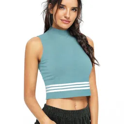 SZN Striped Crop Top image 3