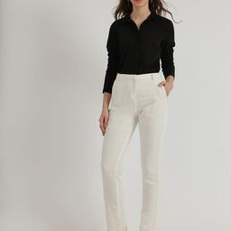FableStreet Women Custom Tapered Fit Mi Rise Linen Trousers-picture-38