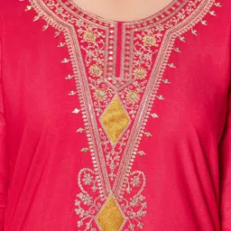 Kedar Fab Women Ethnic Motifs Embroidered Kurta with Trousers & Dupatta image 4