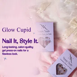 GLOW CUPID 25 Pieces Reusable Press On Nails - Aurora Glow image 2