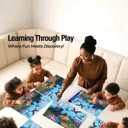 PRAKARTIK 6-Pcs Green & Blue Digital Printed Table Placemats-image-66