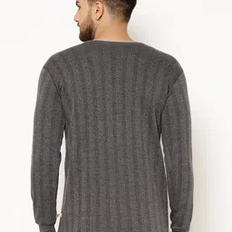 mack jonney VIMAL JONNEY Pack Of 2 Striped Cotton Thermal Tops image 2