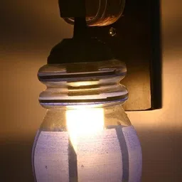 SOMIL Blue Glass Cylinder Printed Wall Lamps-image-78