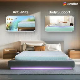 Sleepwell White Quilted	Pro Grid Single Mattress image 3