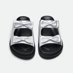 Oroh Women Open Toe Flats with Bows image 5