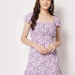 BAESD Floral Print Empire Dress-picture-16
