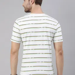 Joven Men Pack of 2 Striped Pure Cotton T-shirts image 3