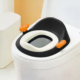 StarAndDaisy Kids Potty Training Seat - Black & Orange Colored image 1