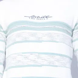 V-Mart Men Striped Pullover with Embroidered Detail image 4