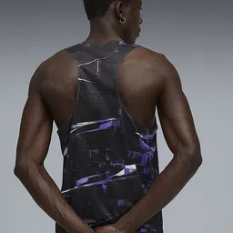 Puma Raceday Men Ultra Breathable Printed Singlet T-shirt image 2