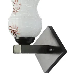 1ST TIME Brown & Black Glass Printed Cylinder Shaped Wall Lamp image 4